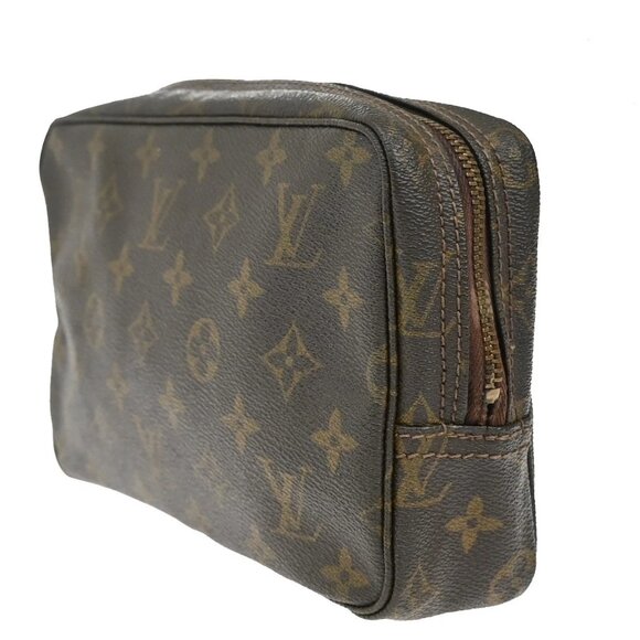 LOUIS VUITTON Trousse Toilette 23 Clutch Hand Bag Monogram Brown - Picture 13 of 16
